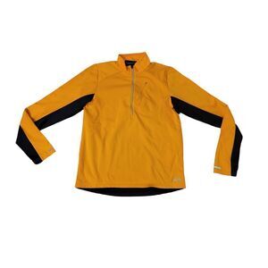 Eastern Mountain Sports Medium 1/4 Zip Pullover Orange NWOT